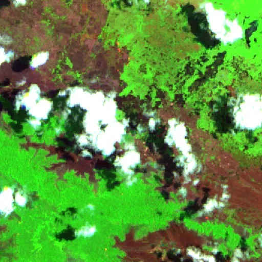 Incendio cerca de Morehead District (6 oct · W) — Sentinel-2 SWIR (fuego)