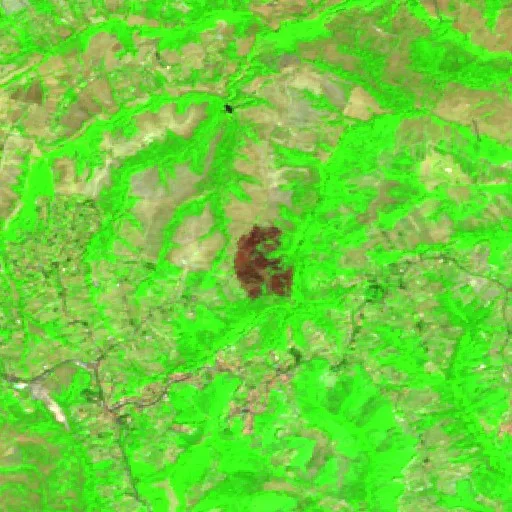 Incendio cerca de Morlupo — Sentinel-2 SWIR (fuego)