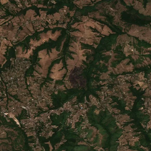 Incendio cerca de Morlupo — Sentinel-2 true color