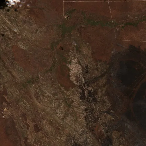 Wildfire near Morpará (Oct 4) — Sentinel-2 true color
