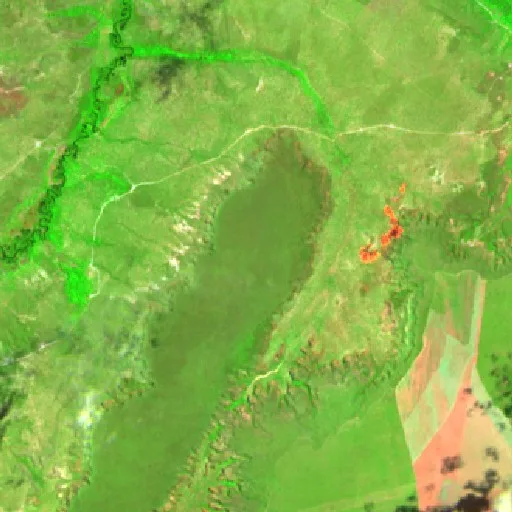 Wildfire near Morros (Sep 15 · NE) — Sentinel-2 SWIR (fuego)