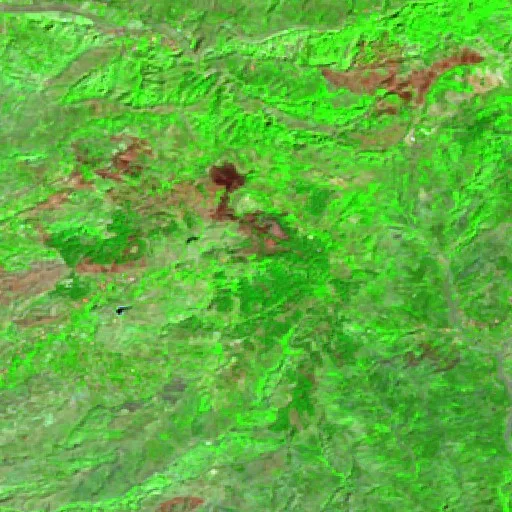 Wildfire near Motta San Giovanni — Sentinel-2 SWIR (fuego)