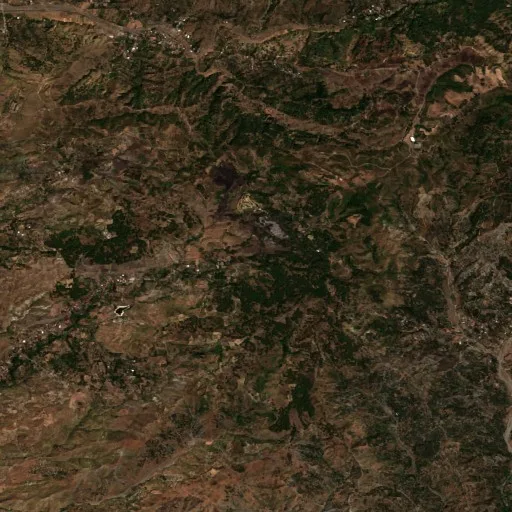 Wildfire near Motta San Giovanni — Sentinel-2 true color