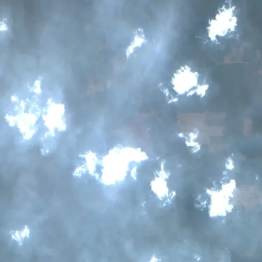 Wildfire near Muarakomam — Sentinel-2 true color