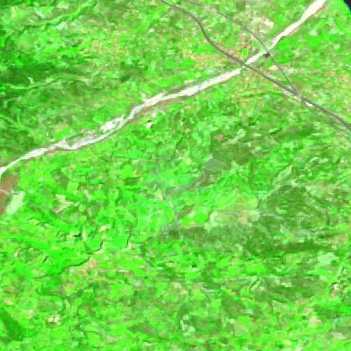 Wildfire near Erineos — Sentinel-2 SWIR (fuego)