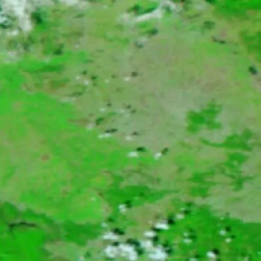 Incendio cerca de Municipal Unit of Nikea — NASA satellite