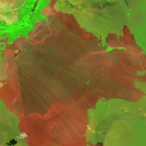 Wildfire near Municipio Exaltación (Aug 31) — Sentinel-2 SWIR