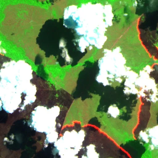 Incendio cerca de Municipio Exaltación (4 sep) — Sentinel-2 SWIR (fuego)