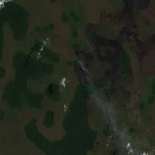 Wildfire near Municipio Exaltación (Sep 21) — Sentinel-2 true color