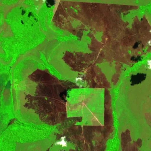 Incendio cerca de Municipio Exaltación (24 jul · NW) — Sentinel-2 SWIR (fuego)