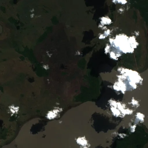 Wildfire near Municipio Puerto Siles — Sentinel-2 true color