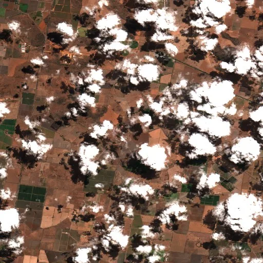 Incendio cerca de Murrami — Sentinel-2 true color