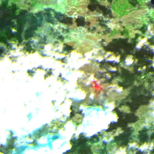 Wildfire near Murtas — Sentinel-2 SWIR (fuego)
