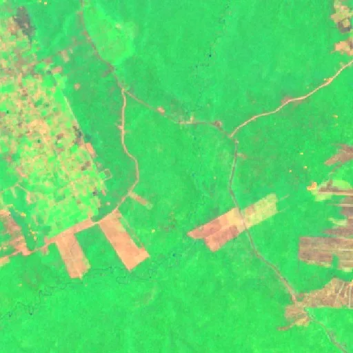 Incendio cerca de Muting (5 oct · E) — Sentinel-2 SWIR (fuego)