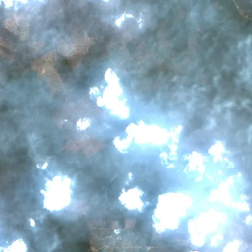 Incendio cerca de Nanga Bulik (22 oct · W) — Sentinel-2 true color