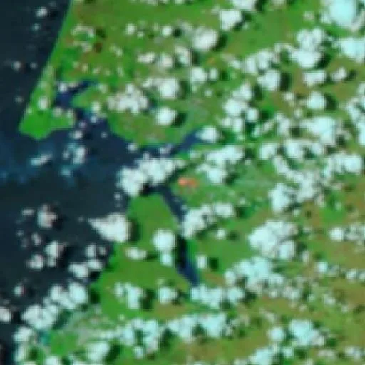 Wildfire near Nanum — NASA satellite