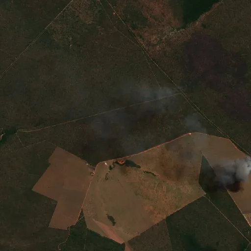Wildfire near Nazaré — Sentinel-2 true color