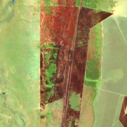 Incendio cerca de Newcastle Waters — Sentinel-2 SWIR (fuego)