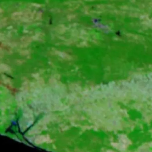 Wildfire near Niebla (Aug 7) — NASA satellite