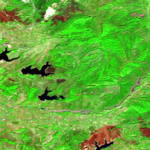 Wildfire near Nikël — Sentinel-2 SWIR (fuego)