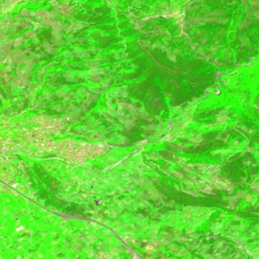 Wildfire near Nikolaos Skoufas — Sentinel-2 SWIR (fuego)