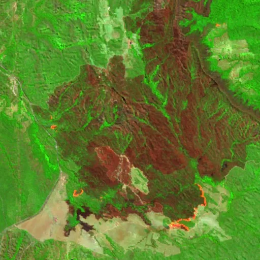 Incendio cerca de Niquelândia — Sentinel-2 SWIR (fuego)