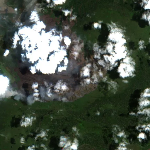 Incendio cerca de Nomad District (6 oct · S) — Sentinel-2 true color
