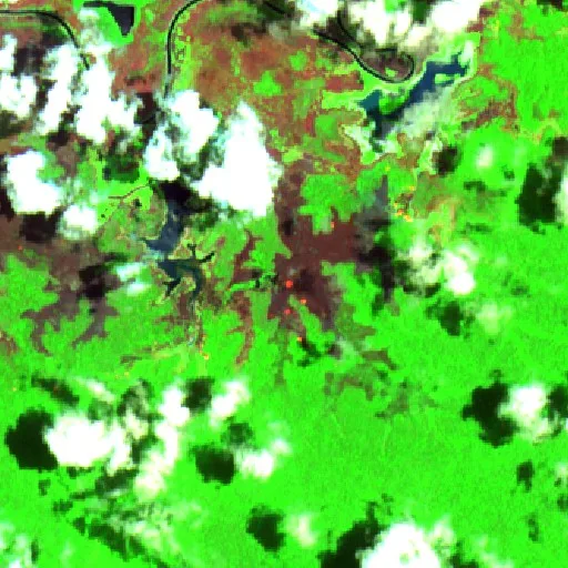 Wildfire near Nomad District — Sentinel-2 SWIR (fuego)