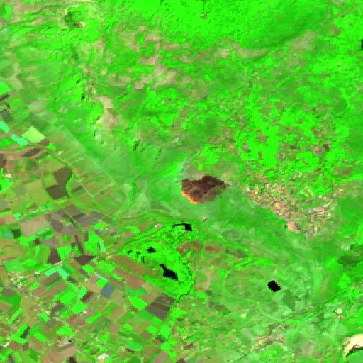 Incendio cerca de Norma — Sentinel-2 SWIR (fuego)