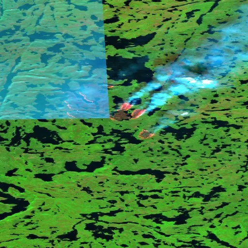 Wildfire near North Slave Region (Jul 13) — Sentinel-2 SWIR (fuego)