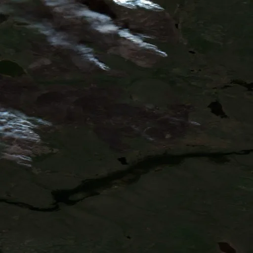 Incendio cerca de North Slave Region — Sentinel-2 true color