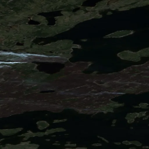 Wildfire near North Slave Region — Sentinel-2 true color