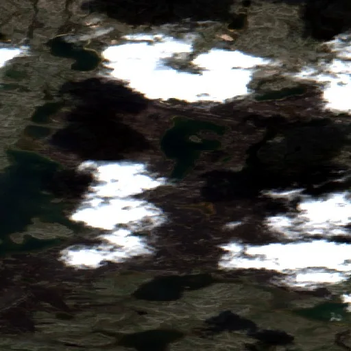 Wildfire near North Slave Region — Sentinel-2 true color