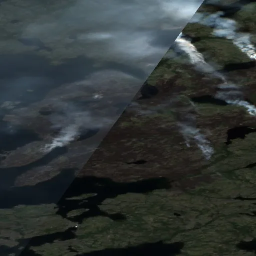 Wildfire near North Slave Region (Jul 16 · E #2) — Sentinel-2 true color