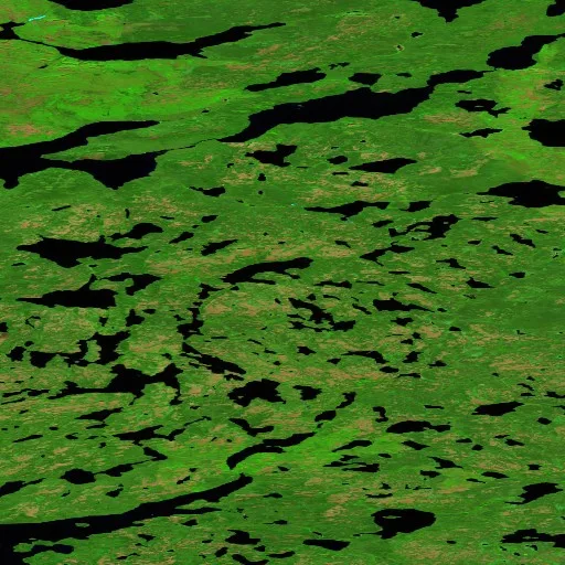 Incendio cerca de North Slave Region (Jun 27 #2) — Sentinel-2 SWIR (fuego)
