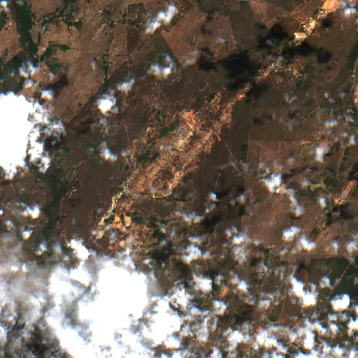 Wildfire near Nossa Senhora do Livramento (Aug 16) — Sentinel-2 true color