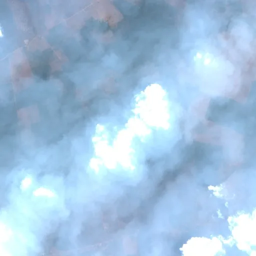 Wildfire near Nossa Senhora dos Navegantes (Oct 16 · N) — Sentinel-2 true color