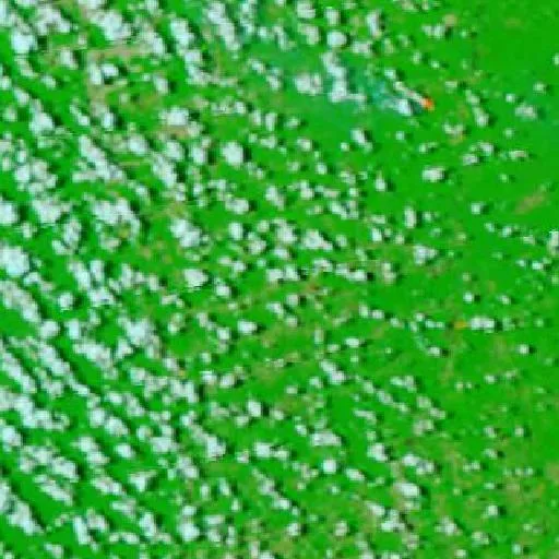 Incendio cerca de Nossa Senhora dos Navegantes — NASA satellite