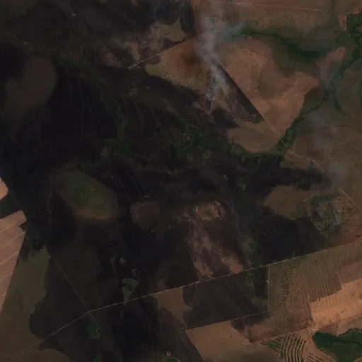 Incendio cerca de Nova Nazaré (6 sep) — Sentinel-2 true color