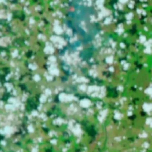 Wildfire near Nova Nazaré (Sep 22) — NASA satellite