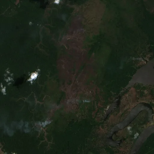 Wildfire near Nova Olinda do Norte — Sentinel-2 true color