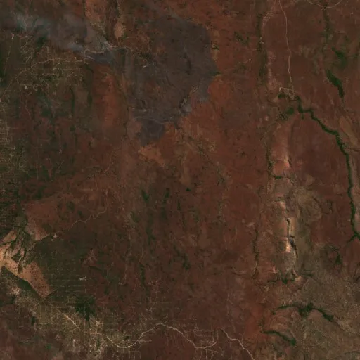 Incendio cerca de Nova Roma — Sentinel-2 true color