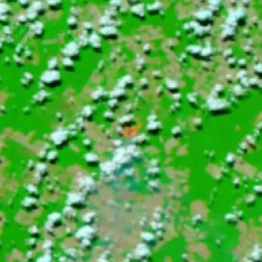 Wildfire near Nova Santa Helena — NASA satellite
