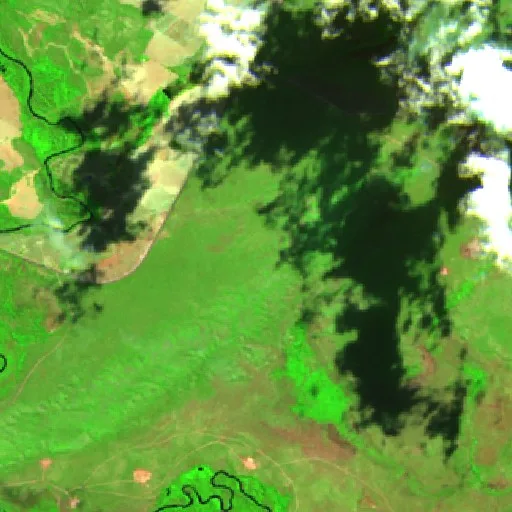 Wildfire near Nova Xavantina — Sentinel-2 SWIR (fuego)