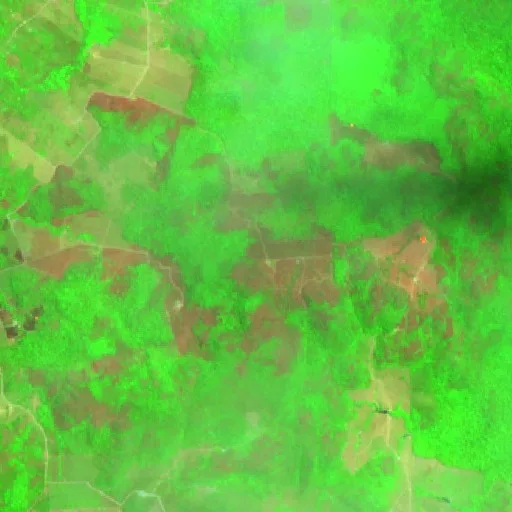 Incendio cerca de Novo Mundo — Sentinel-2 SWIR (fuego)