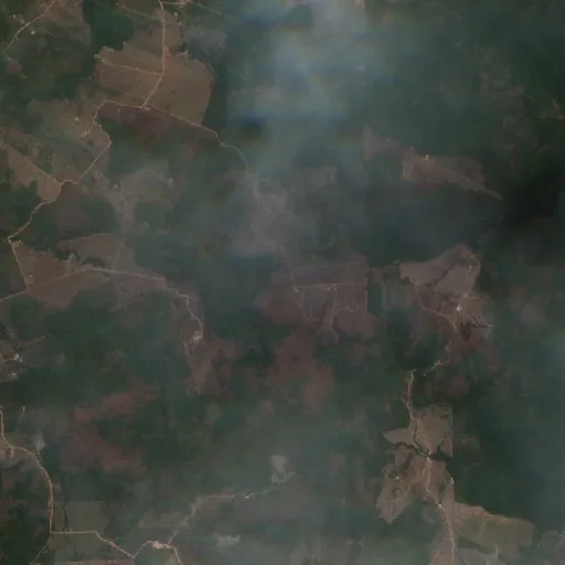 Incendio cerca de Novo Mundo — Sentinel-2 true color