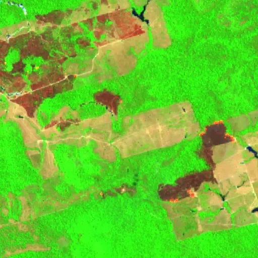 Incendio cerca de Novo Progresso (11 sep) — Sentinel-2 SWIR (fuego)