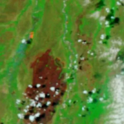 Incendio cerca de Novo Santo Antônio (20 sep) — NASA satellite