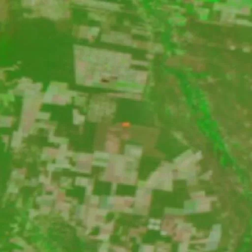 Wildfire near Nueva Esperanza (Sep 26) — NASA satellite