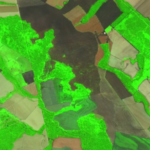 Wildfire near Nueva Esperanza (Aug 23) — Sentinel-2 SWIR (fuego)